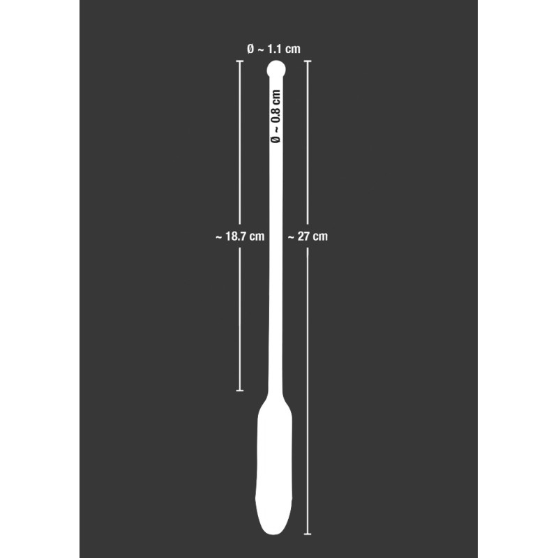 Silikonowa sonda do cewki dilator wibracje 27cm